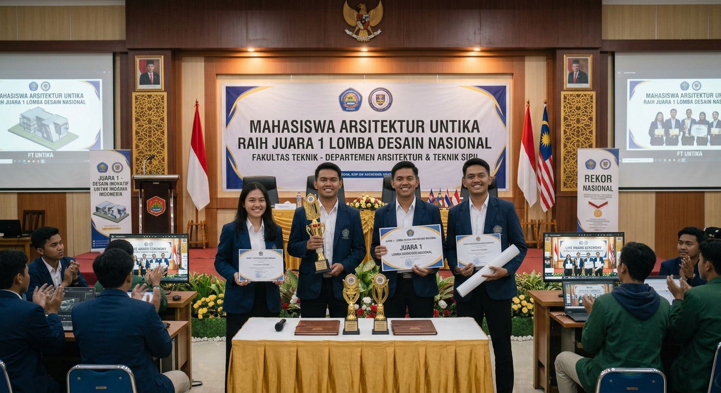 Mahasiswa Arsitektur Raih Juara 1 Lomba Desain Nasional